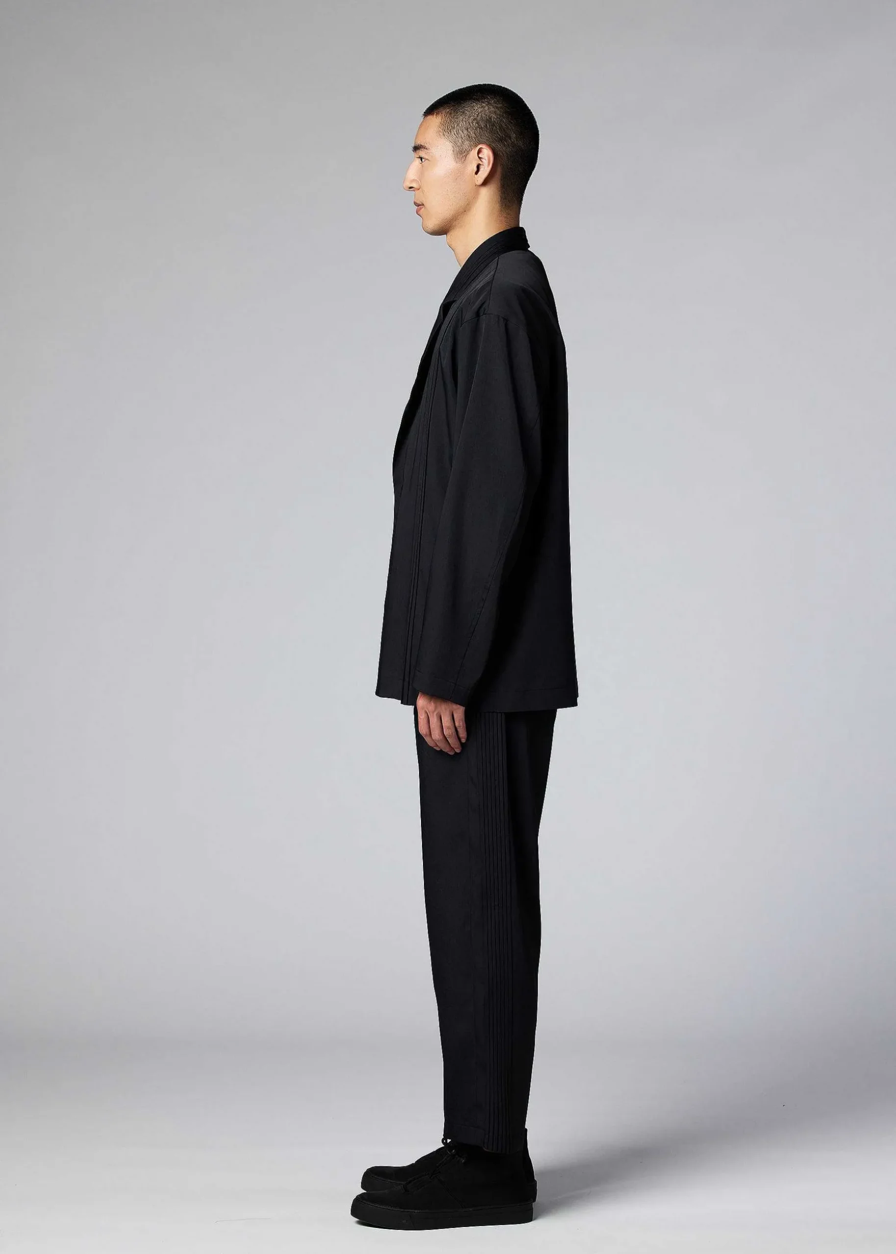 ISSEY MIYAKE Pants|Air Pleats Black
