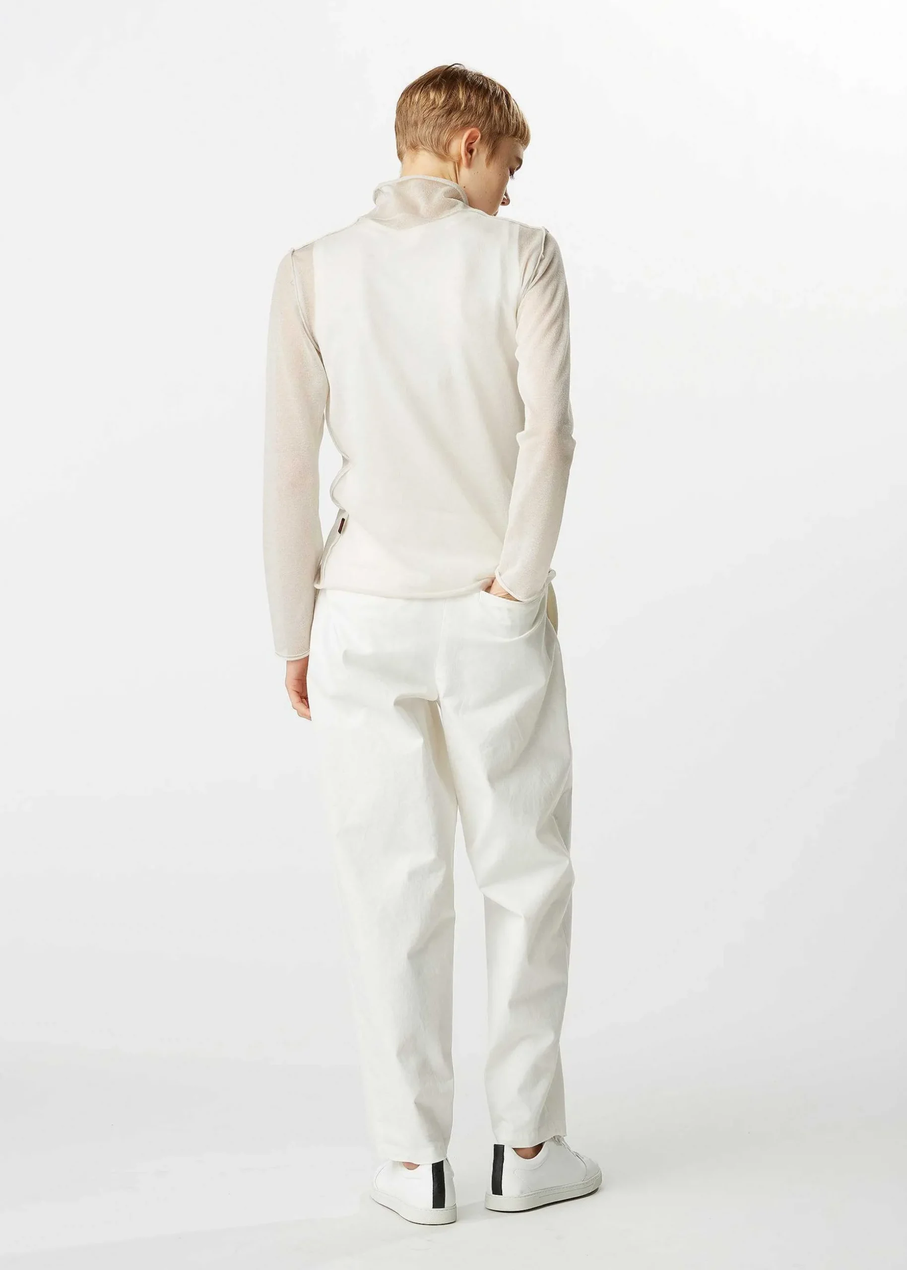 ISSEY MIYAKE Top|Curling Sheer Knit