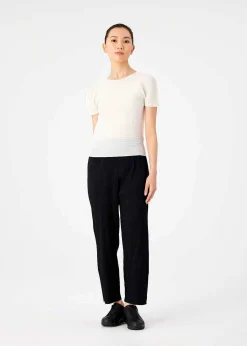 ISSEY MIYAKE Pants|Fine Knit Pleats Black