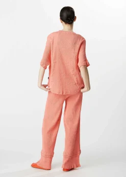 ISSEY MIYAKE Top|Kyo Chijimi Comb Stitch