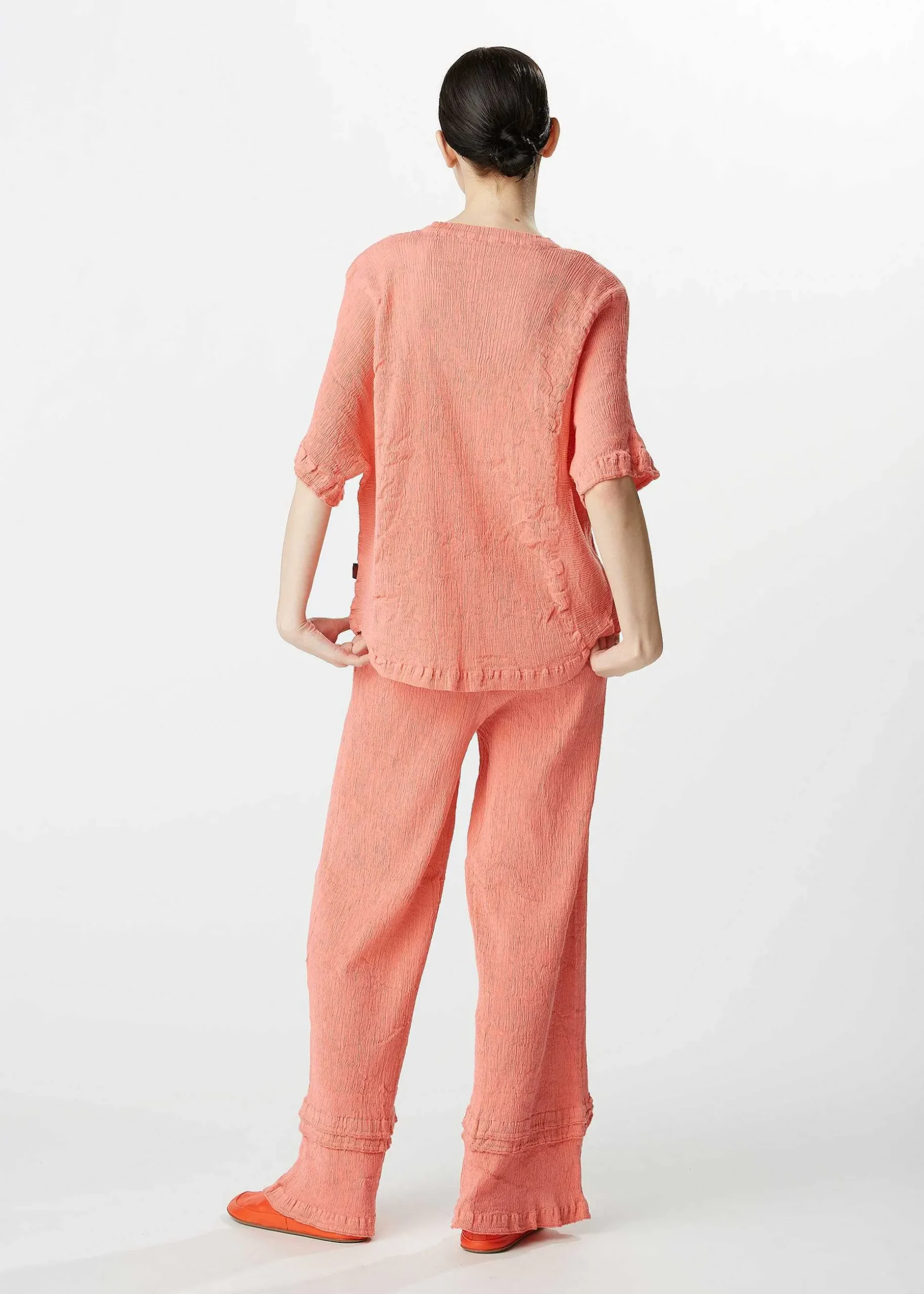 ISSEY MIYAKE Top|Kyo Chijimi Comb Stitch