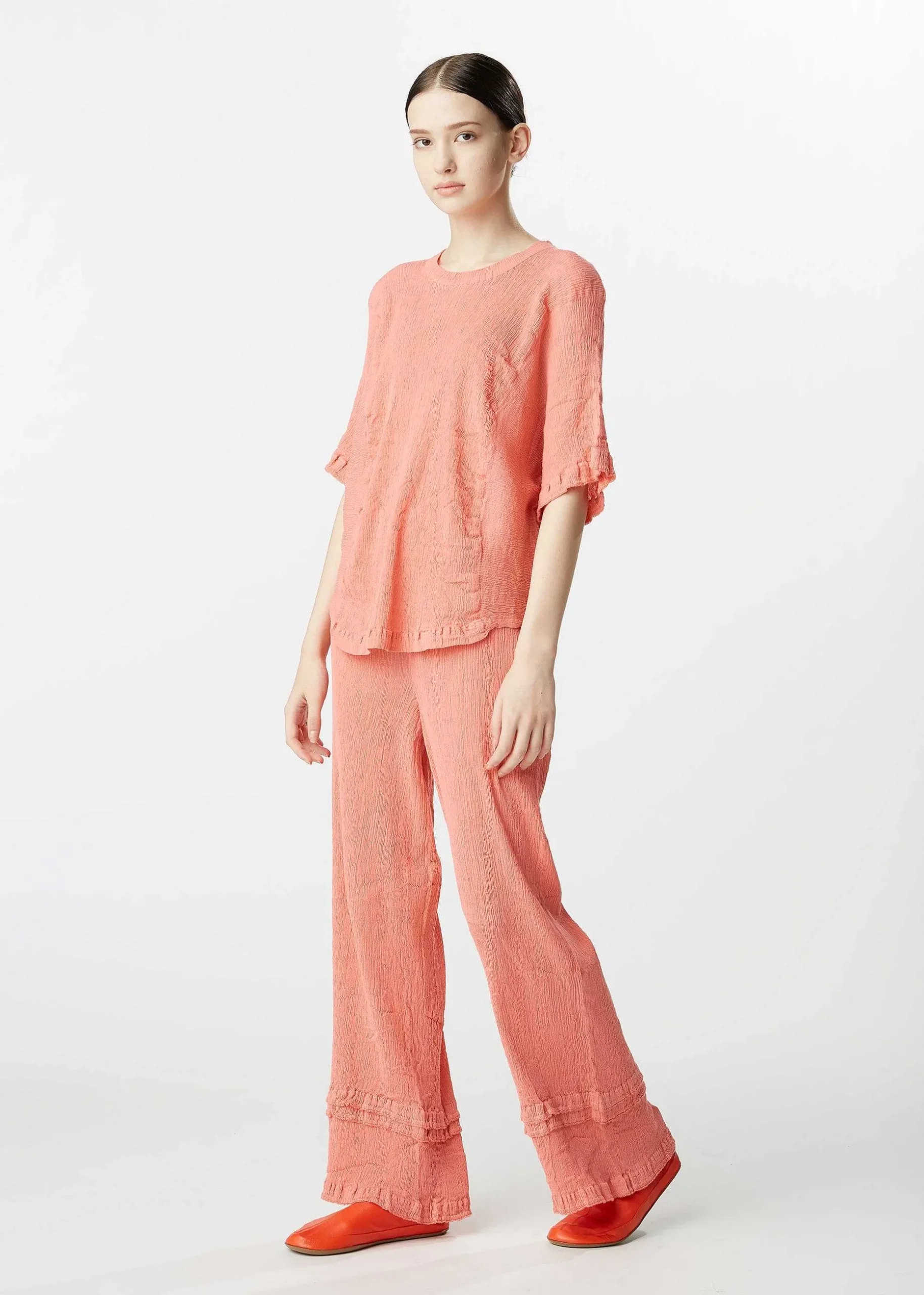ISSEY MIYAKE Top|Kyo Chijimi Comb Stitch