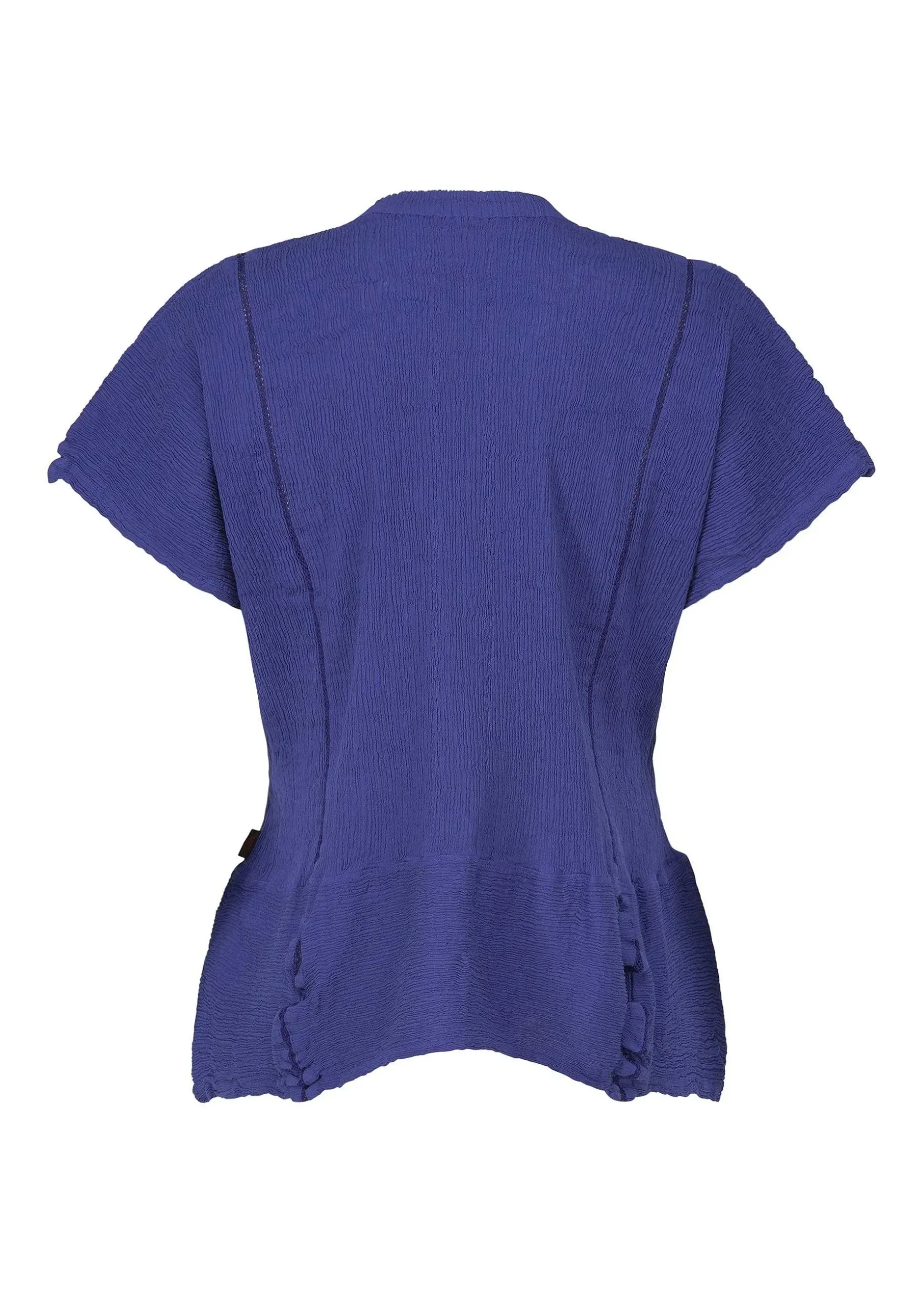 ISSEY MIYAKE Top|Kyo Chijimi Mesh Stripe