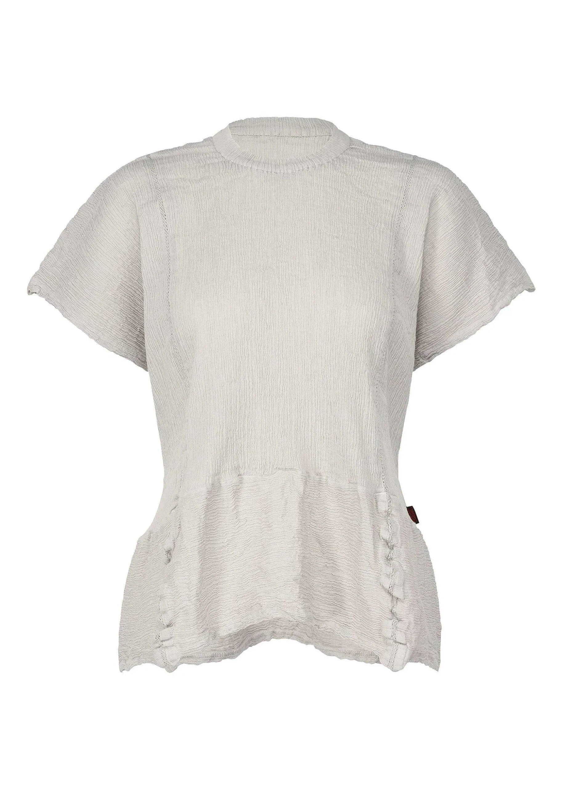 ISSEY MIYAKE Top|Kyo Chijimi Mesh Stripe