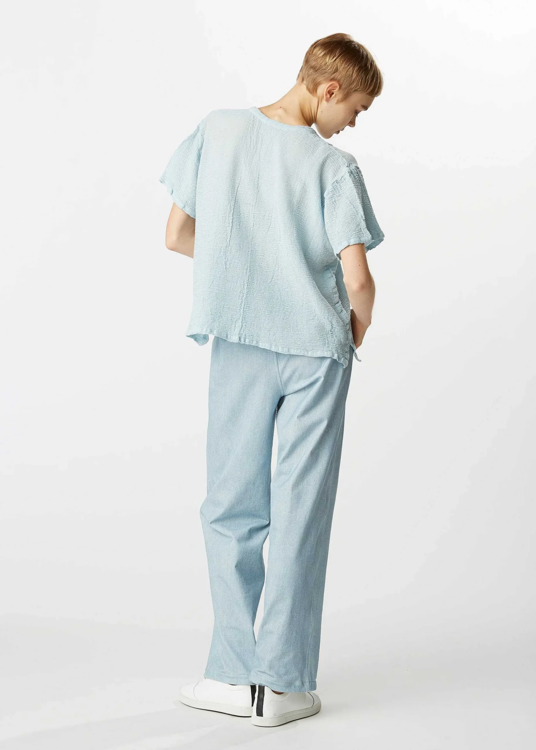 ISSEY MIYAKE Top|Kyo Chijimi 2Way