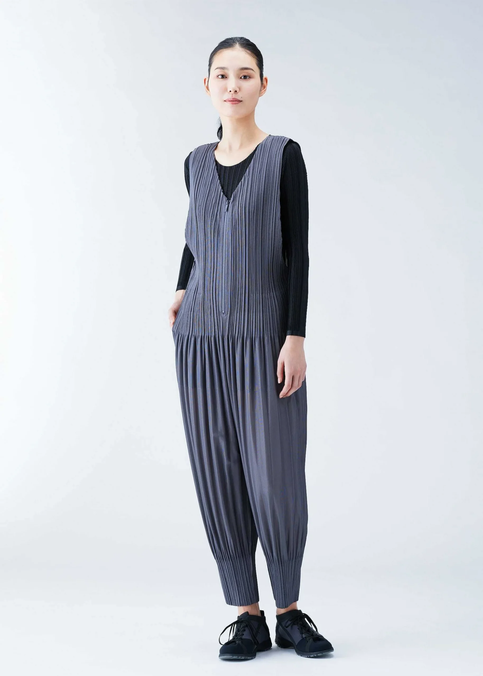 ISSEY MIYAKE Top|Rib Pleats Basics