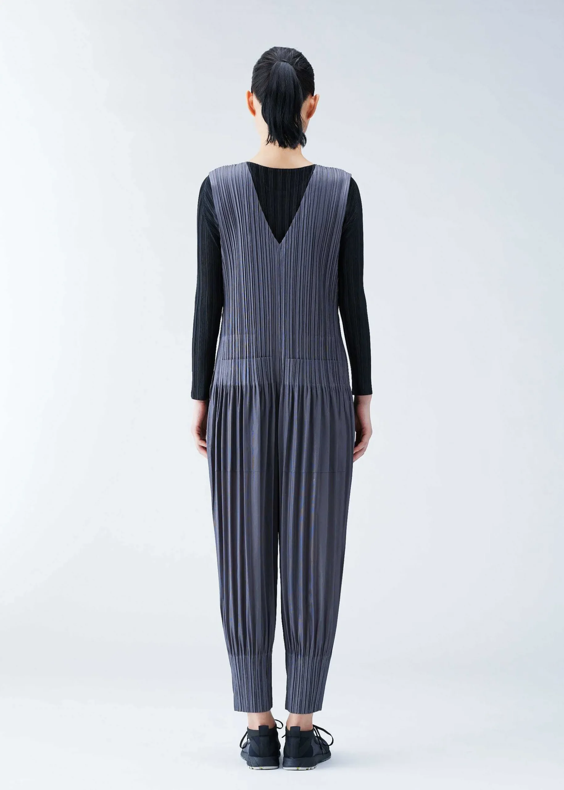 ISSEY MIYAKE Top|Rib Pleats Basics Light Gray