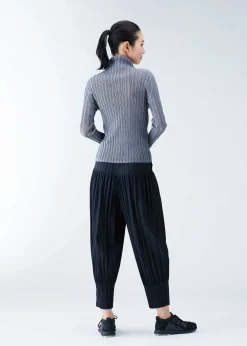 ISSEY MIYAKE Top|Rib Pleats Basics Light Gray