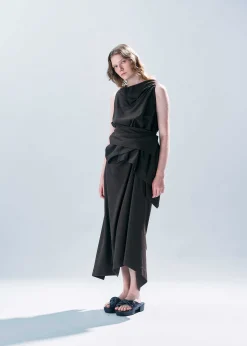 ISSEY MIYAKE Top|Rustic Silk