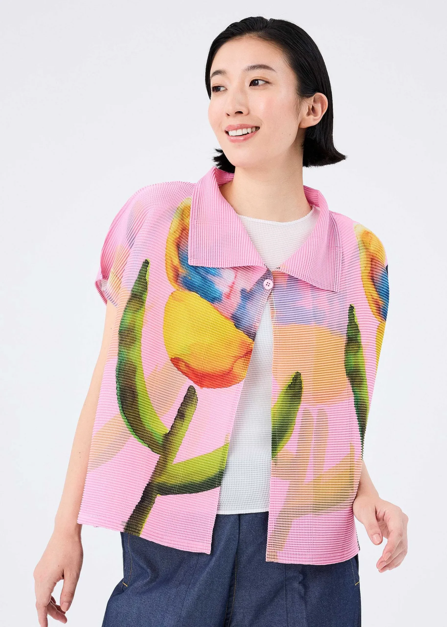 ISSEY MIYAKE Cardigan|Water Flower