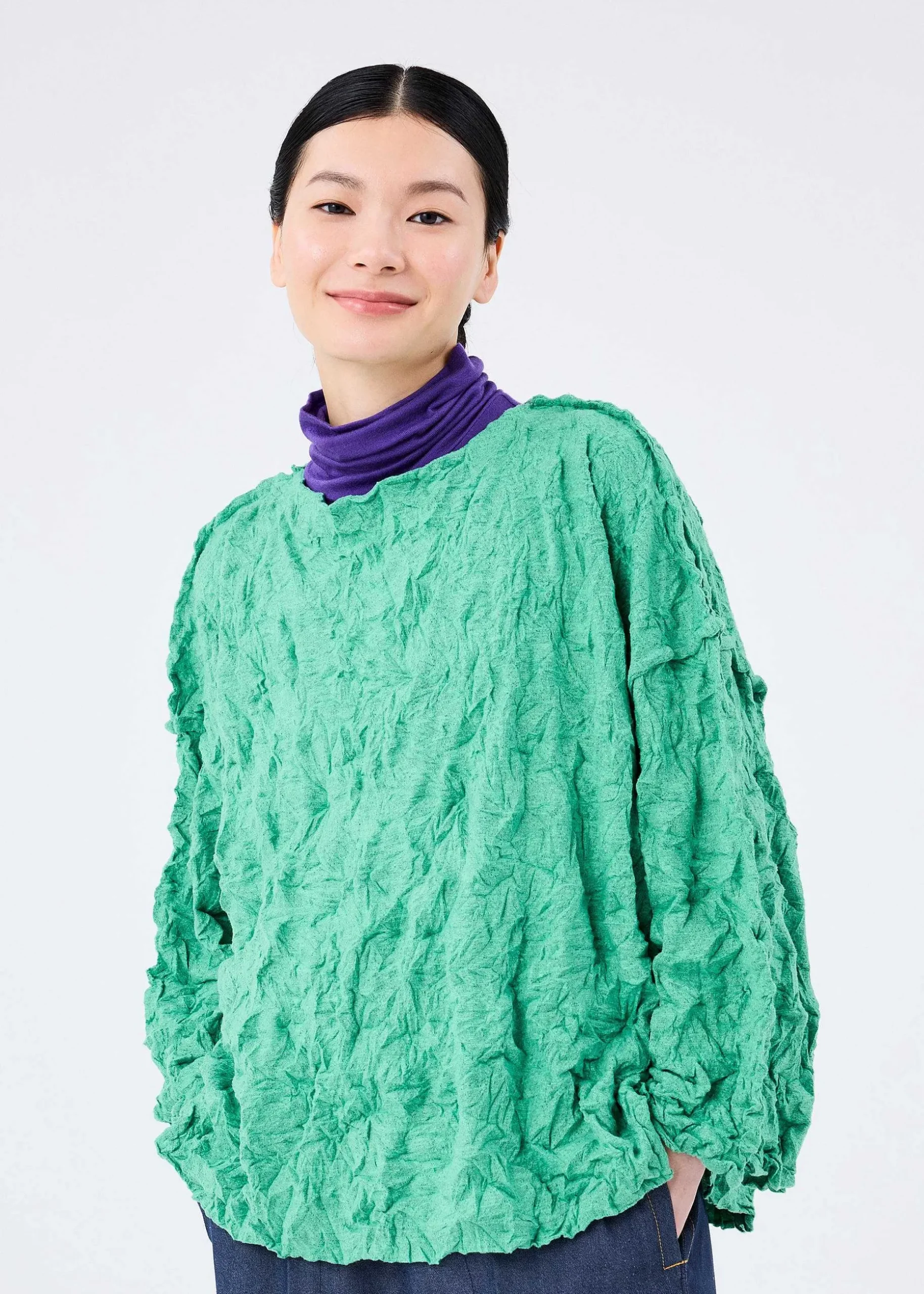 ISSEY MIYAKE Top|Wool Like Meringue